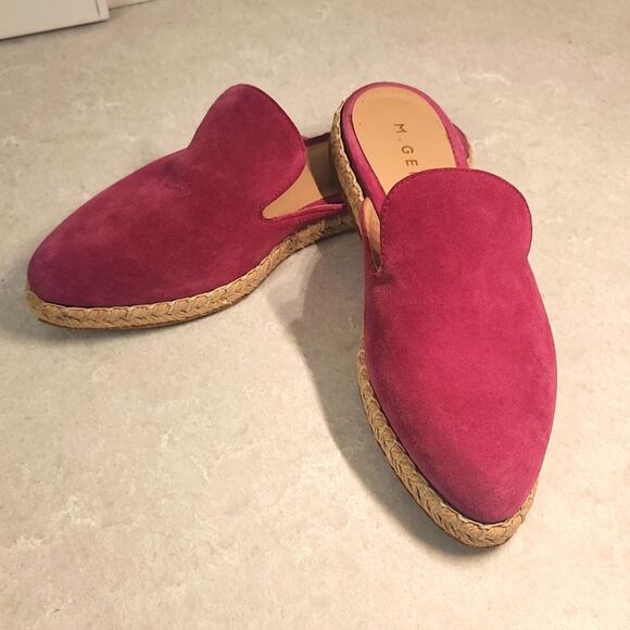 M. Gemi Shoes - M Gemi The Lido Mule Espadrille - Size 37 Size 7 - Fuchsia